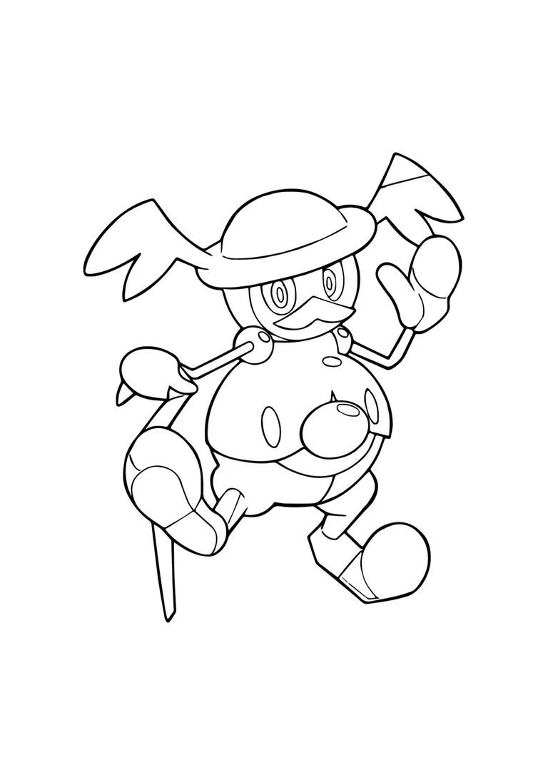 Coloriage M. Glaquette (A4) à imprimer