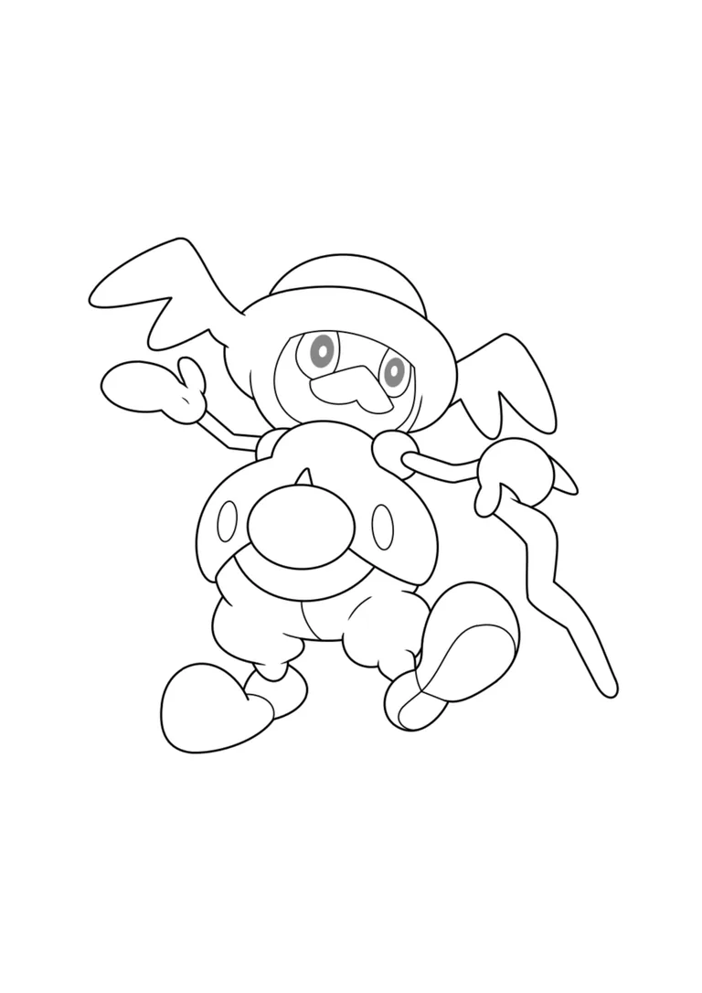 Coloriage M. Glaquette (A4) à imprimer
