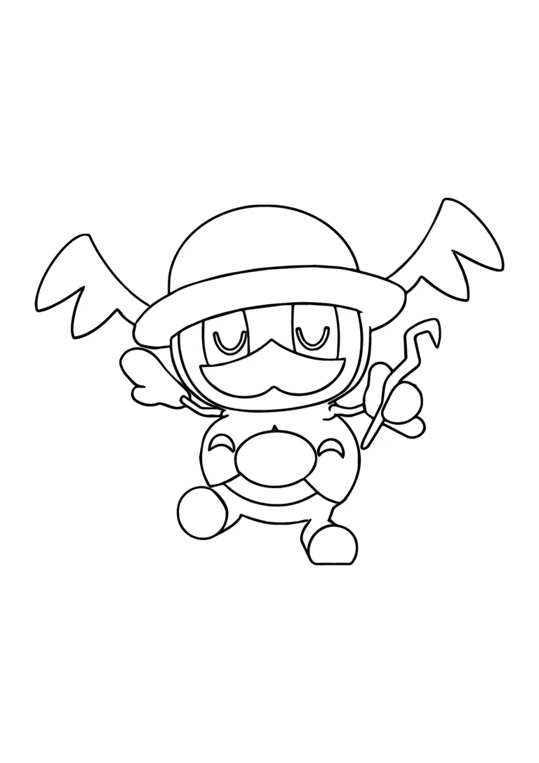 Coloriage M. Glaquette (A4) à imprimer