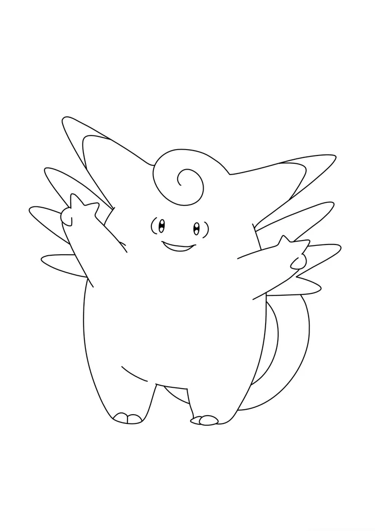 Coloriage Mélodelfe (A4) à imprimer