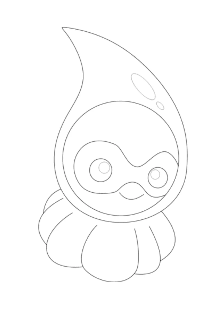 Página para colorear Castform (A4) para imprimir