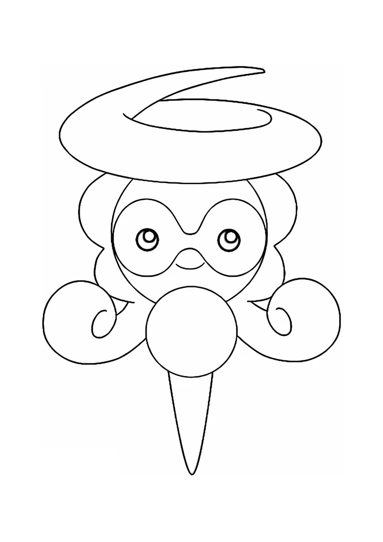 Página para colorear Castform (A4) para imprimir
