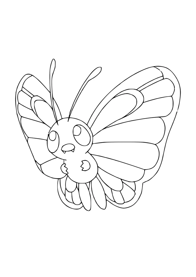 Coloriage Papilusion (A4) à imprimer