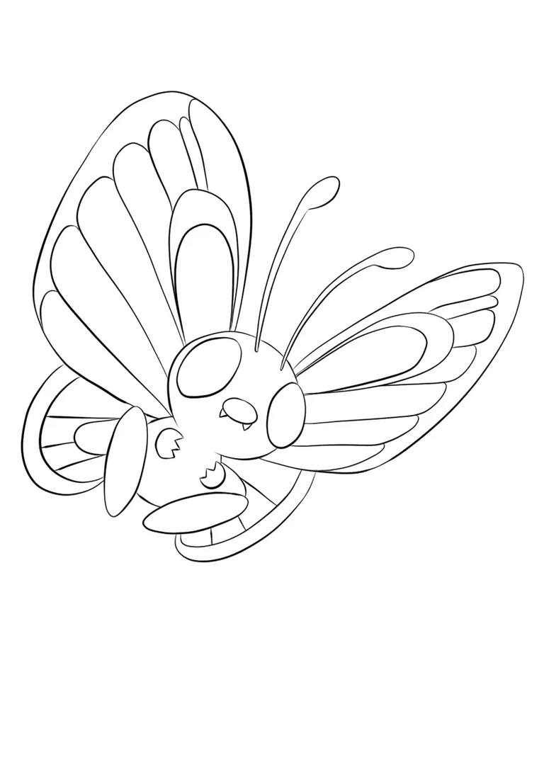 Coloriage Papilusion (A4) à imprimer