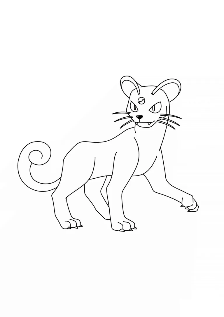 Coloriage Persian (A4) à imprimer
