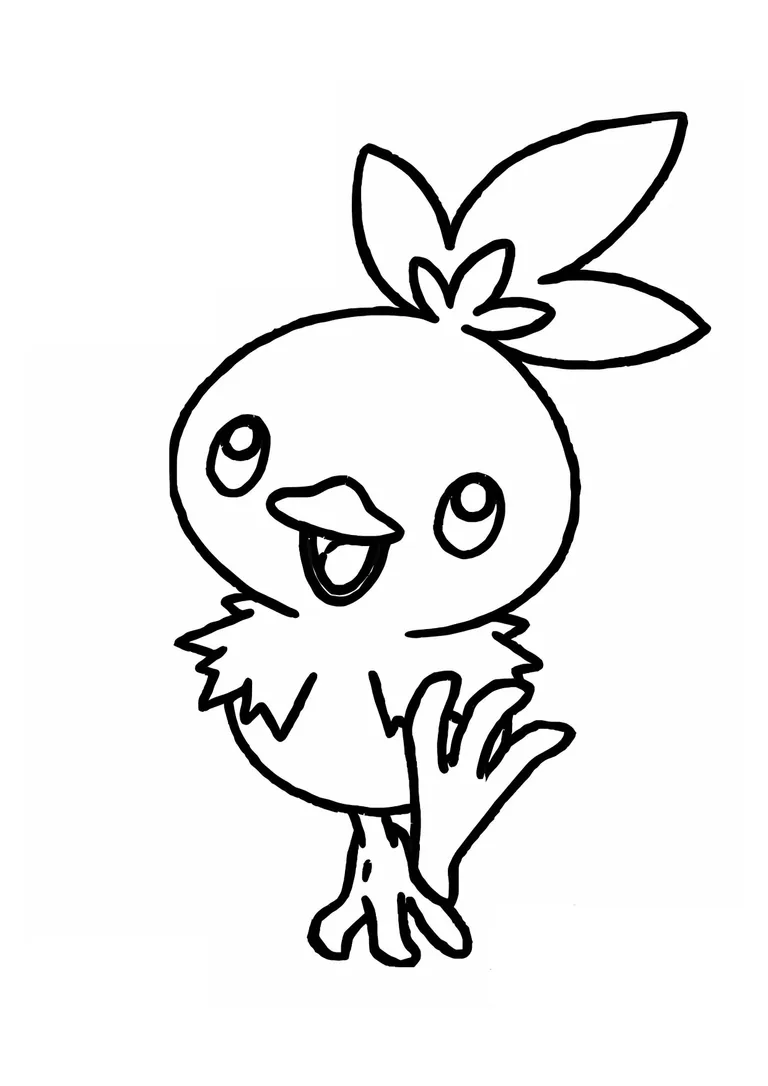Coloriage Poussifeu (A4) à imprimer