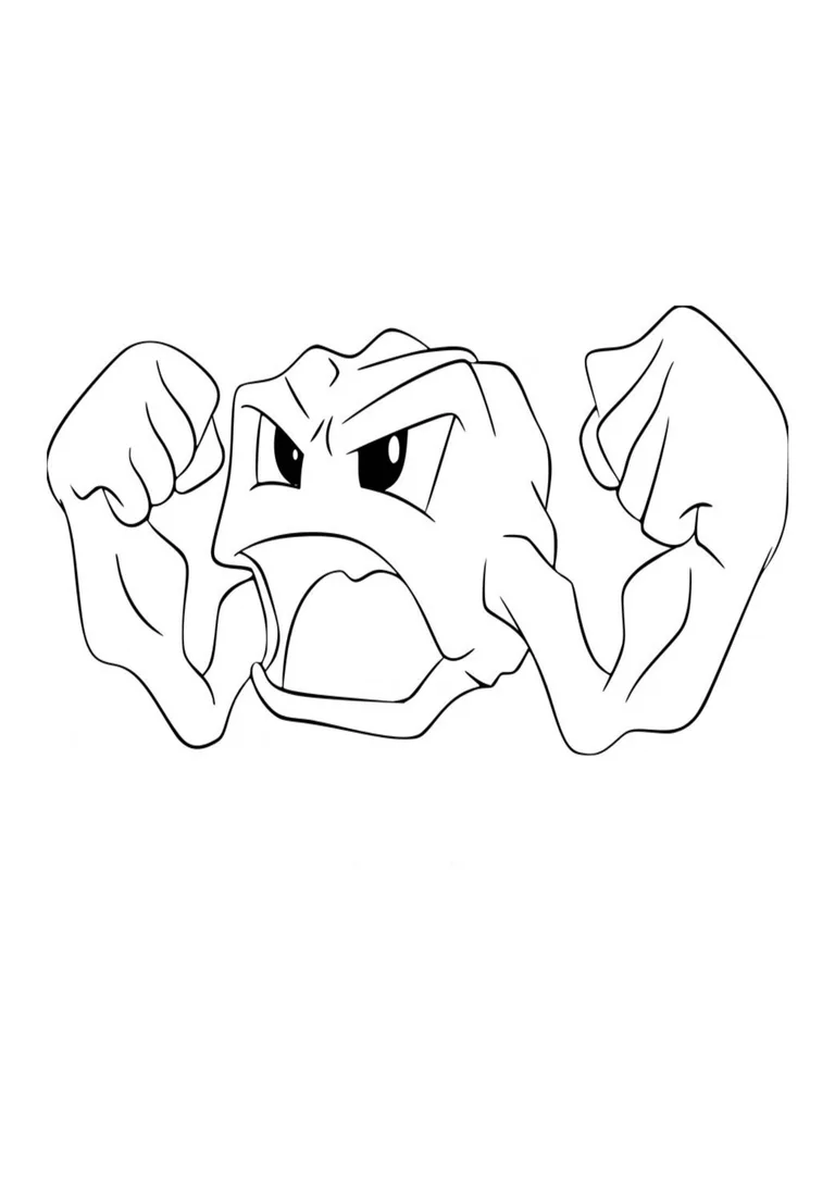 Coloriage Racaillou (A4) à imprimer