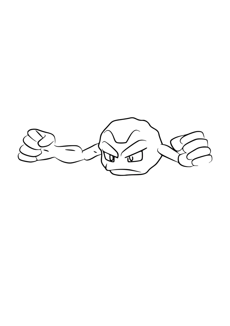 Coloriage Racaillou (A4) à imprimer