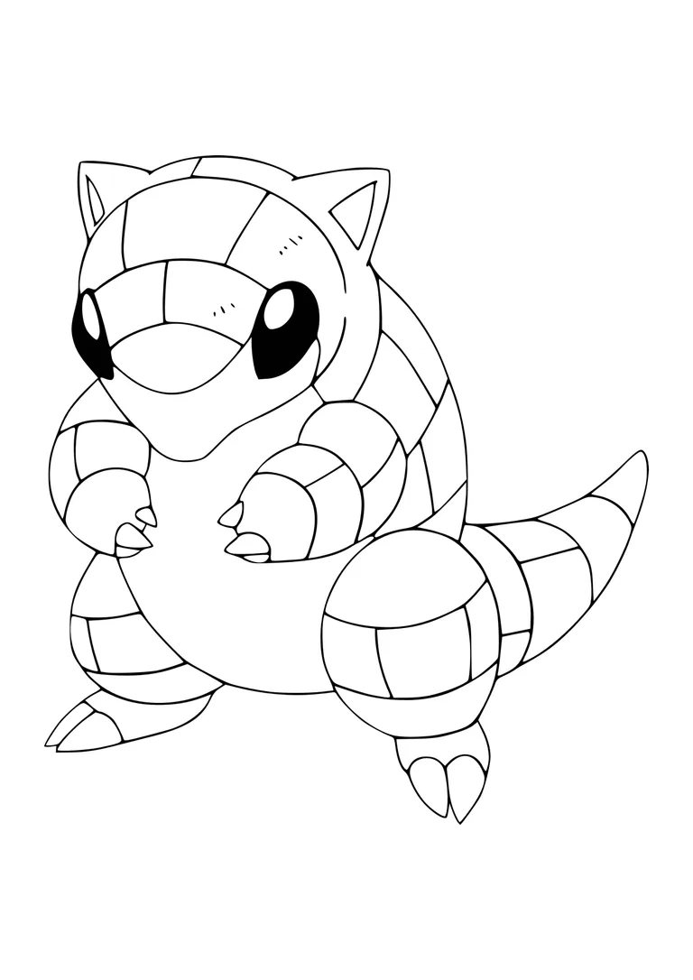 Coloriage Sabelette (A4) à imprimer