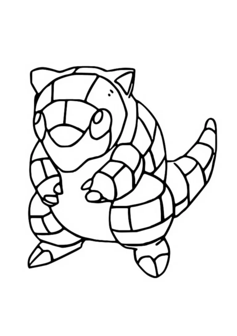 Coloriage Sabelette (A4) à imprimer