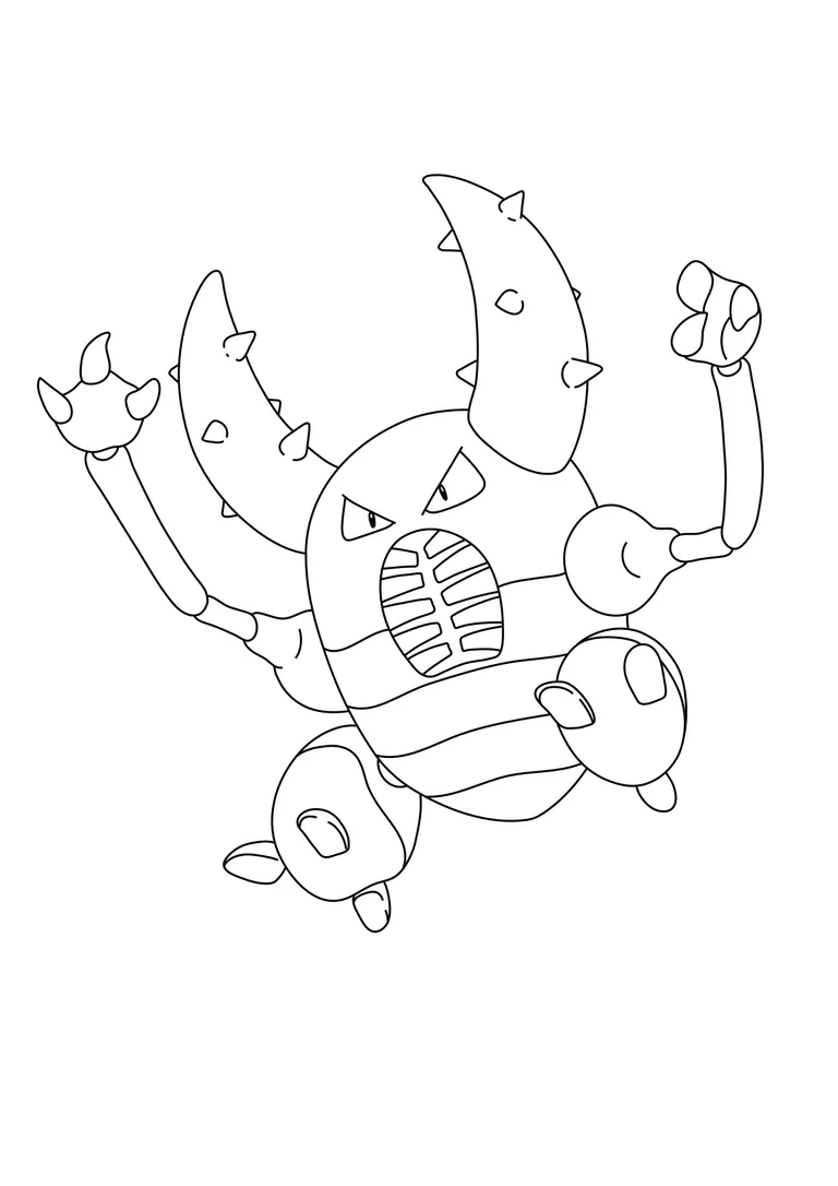 Coloriage Scarabrute (A4) à imprimer