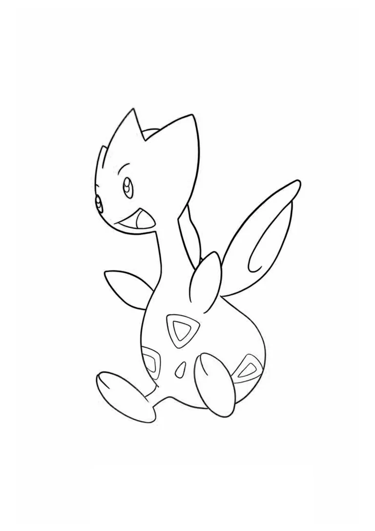 Togetic coloring page (A4) to print